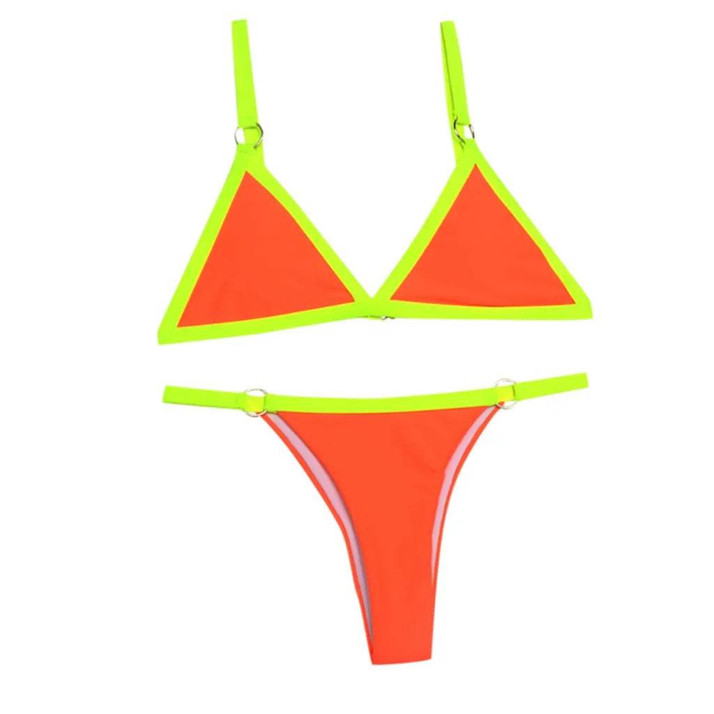 Sexy Bikini Set Beachwear Two Piece Set Summer Thong Bathing Suit Brazilian Swimsuit - Stylemein