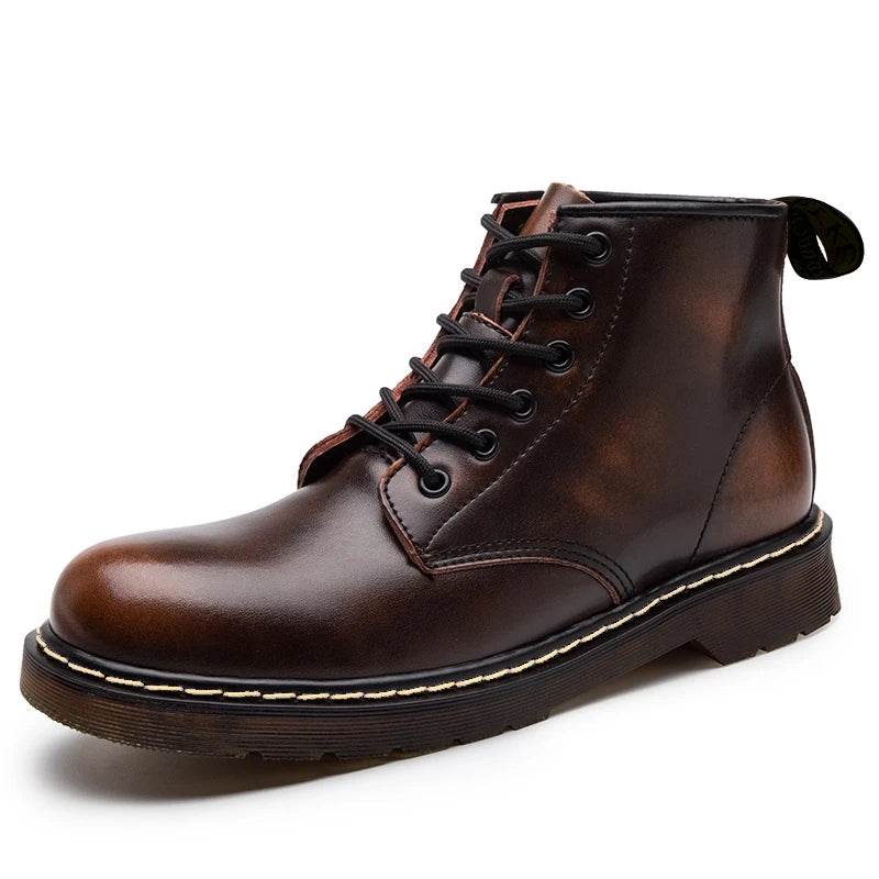 Genuine Leather Unisex Snow Boots – Warm, Stylish & Weather-Ready (Sizes 37–48) - Stylemein