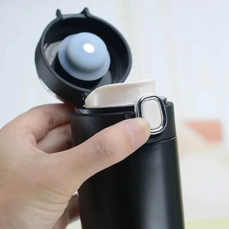 Smart Thermos (400ml): LED Temperature Display, Keeps Drinks Hot & Cold - Stylemein