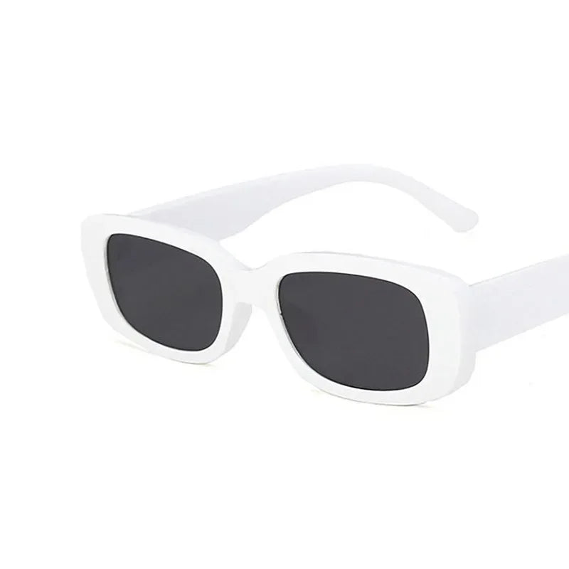 Vintage Small Rectangle Sunglasses – Retro Square Eyewear for Women with Anti-Glare UV Protection