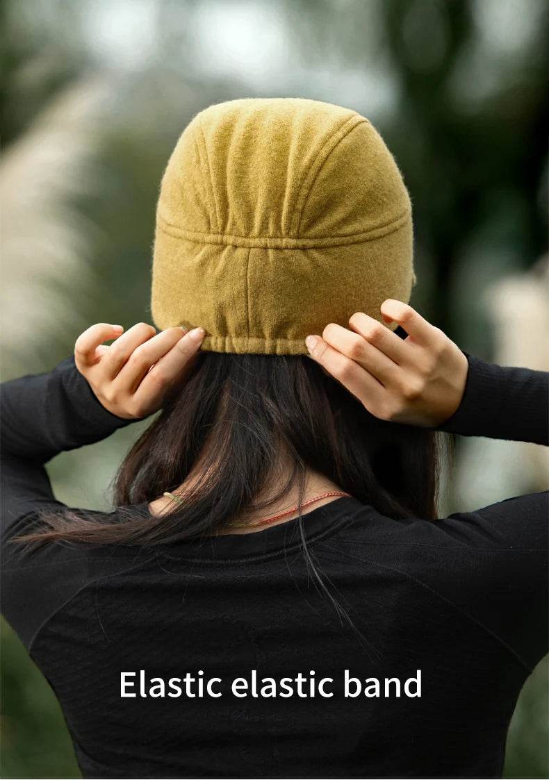 Warm Winter Ear Hat with Collapsible Brim: Ideal for Running & Outdoor Activities - Stylemein