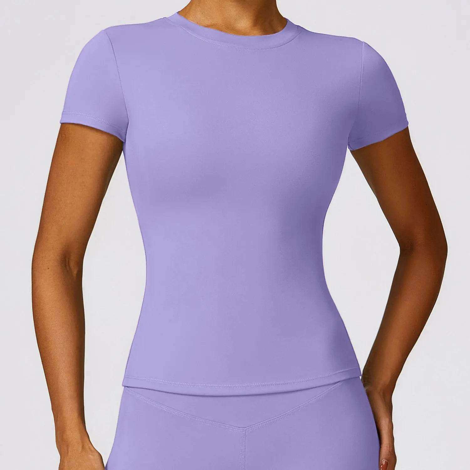 Breathable Slim Fit Sports T-Shirt – Women’s Active Gym Tee - Stylemein