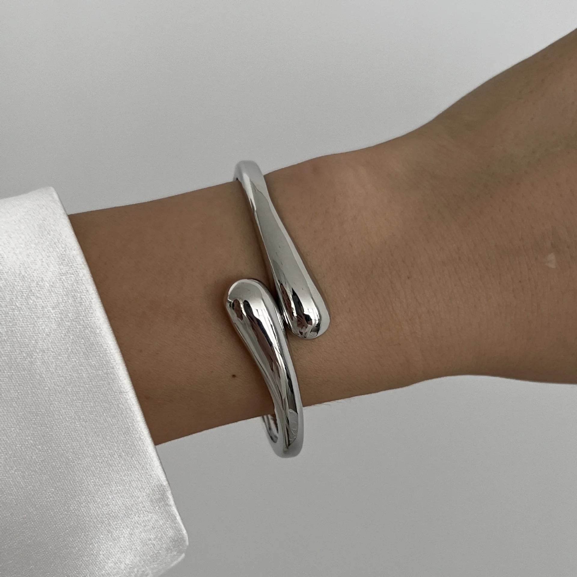 Stylemein - Vintage Metal Cuff Bangles – Geometric Punk Bracelets for Women & Men