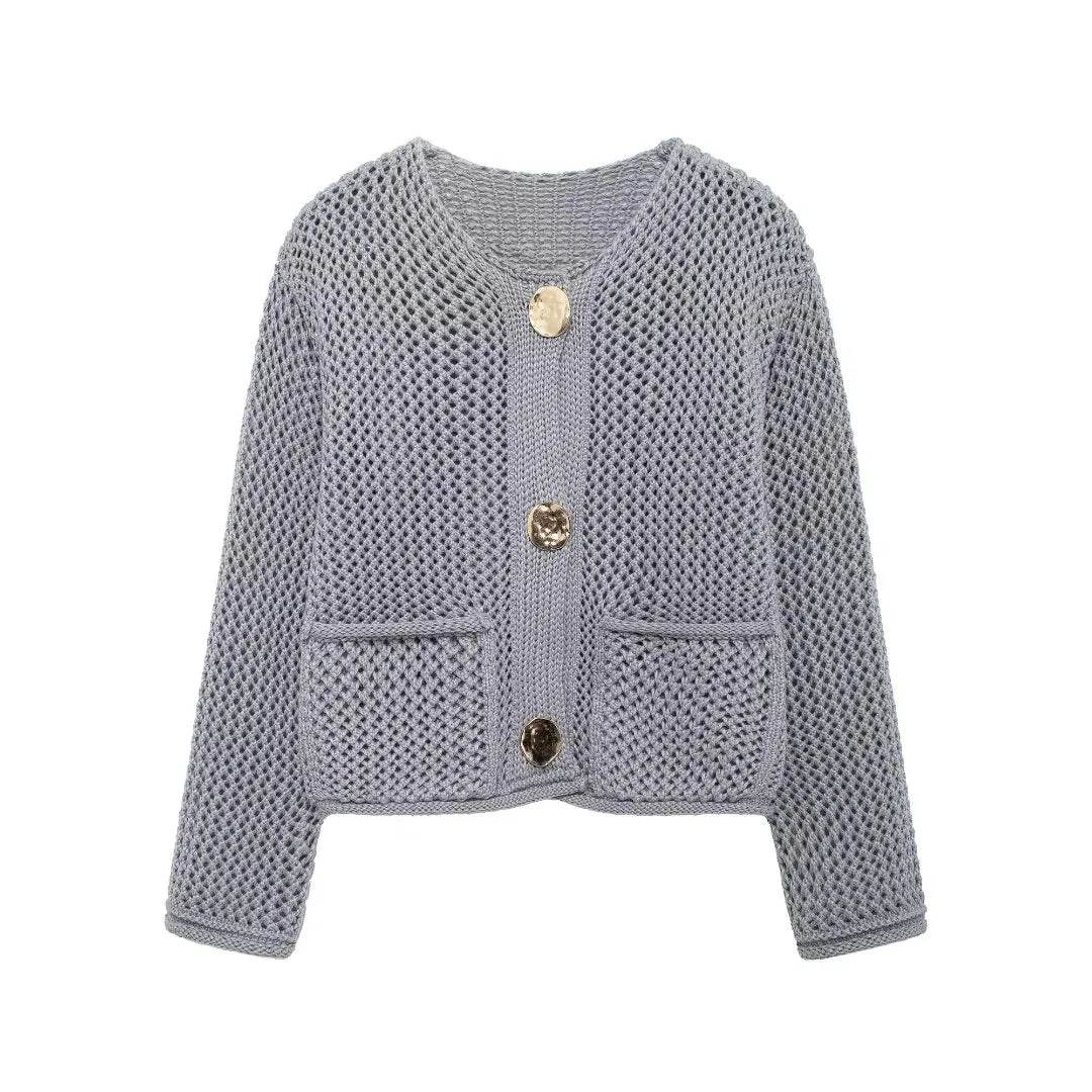 Stylemein - Women’s Knitted Cardigan – Loose Button Long Sleeve Autumn Winter Sweater