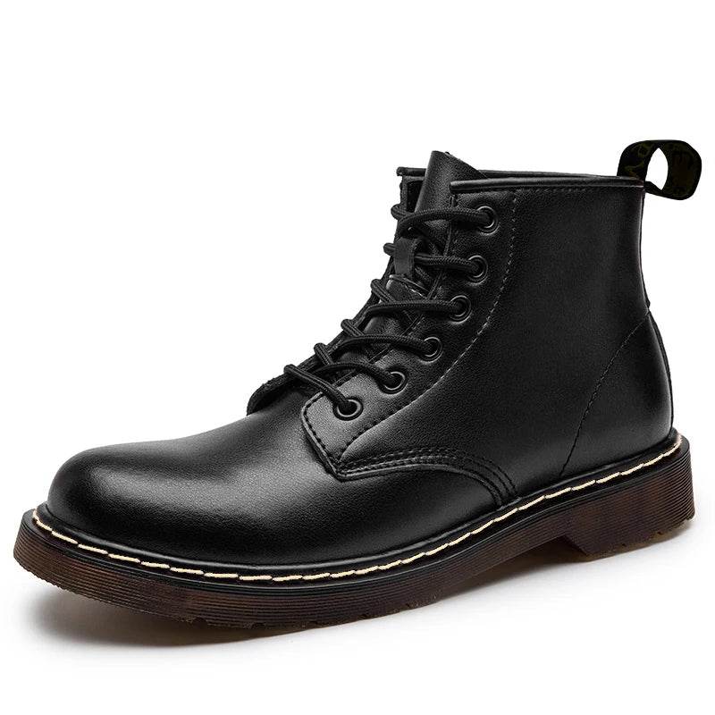 Genuine Leather Unisex Snow Boots – Warm, Stylish & Weather-Ready (Sizes 37–48) - Stylemein