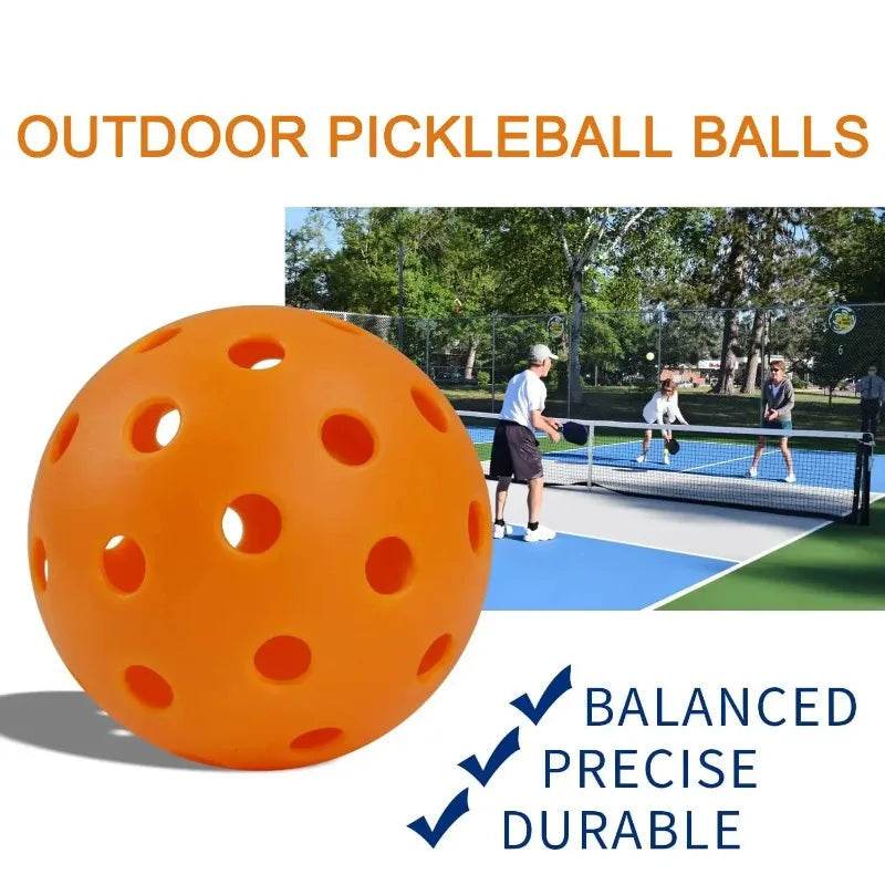 Indoor Pickleball Balls – 6/12pcs Colorful 72mm Training Balls with 40 Holes - Stylemein