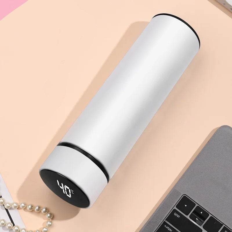 Smart Thermos Bottle (500ml): Digital Temperature Display, Keeps Drinks Hot & Cold - Stylemein
