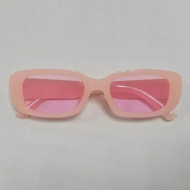 Vintage Small Rectangle Sunglasses – Retro Square Eyewear for Women with Anti-Glare UV Protection