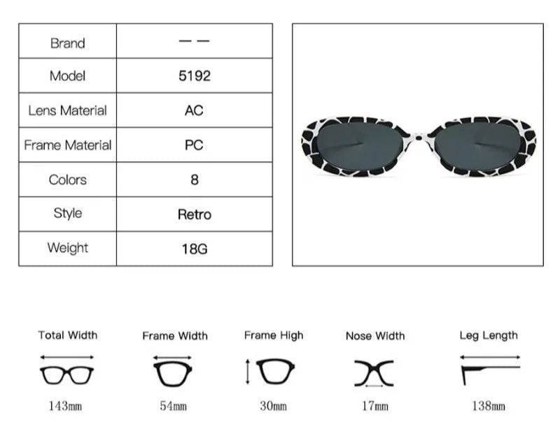 Stylemein - Vintage Oval Sunglasses for Women – Retro Small Frame UV400 Eyewear