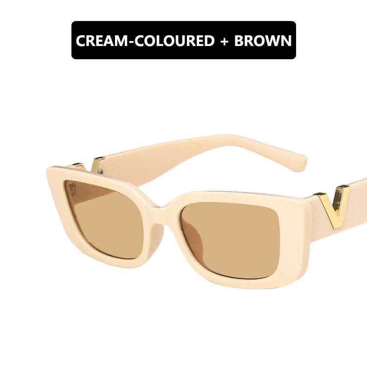 Stylemein - Retro Rectangle Sunglasses – Vintage Small Frame Eyewear for Women