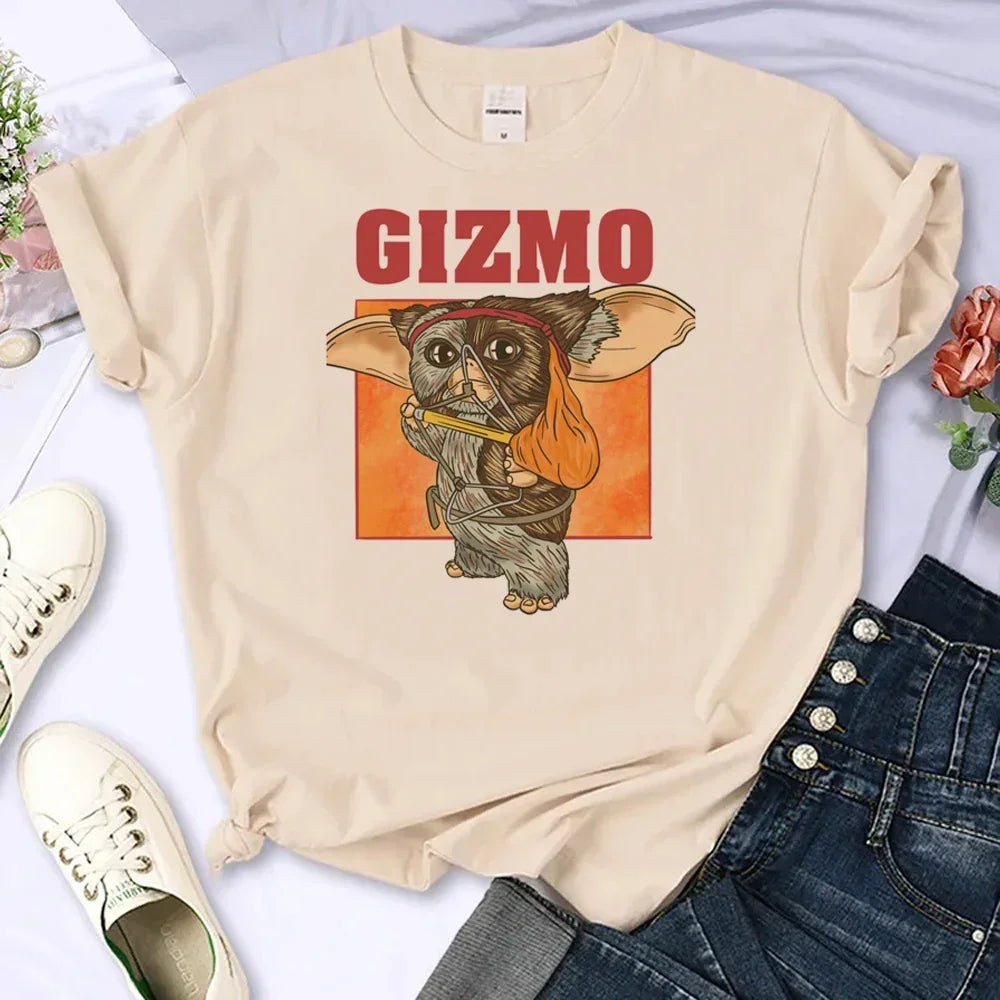 Women’s Gremlins Anime Comic Print T-shirt – Streetwear Graphic Tee