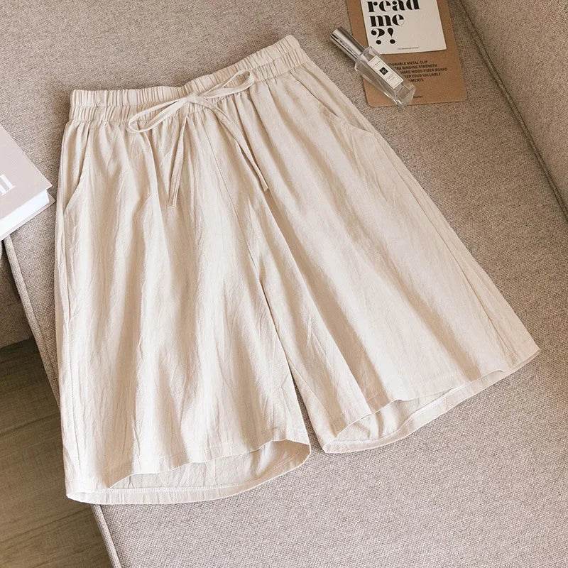 Short skirt | Embroidery Elastic Waist Korean Style Short skirt | Colorful Simple Oversize Female Trousers - Stylemein