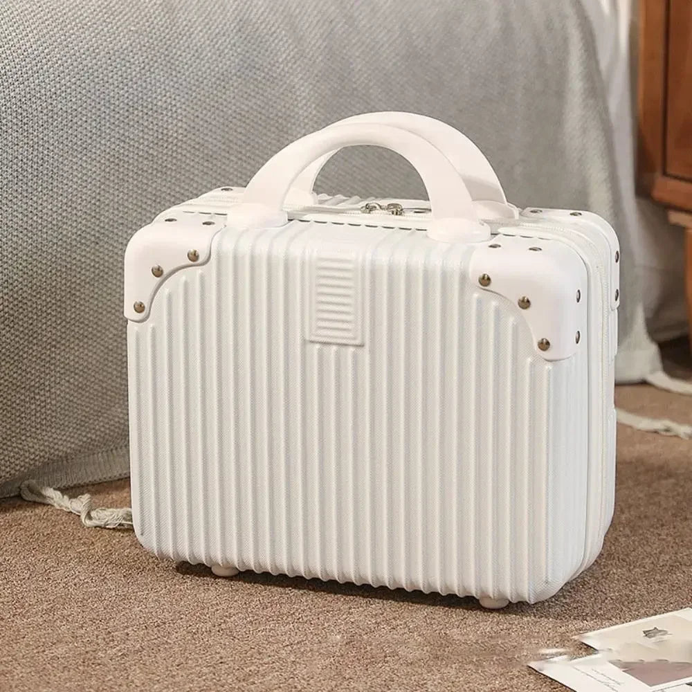 Mini Travel Suitcase 14" – Hard Shell Makeup & Cosmetic Case