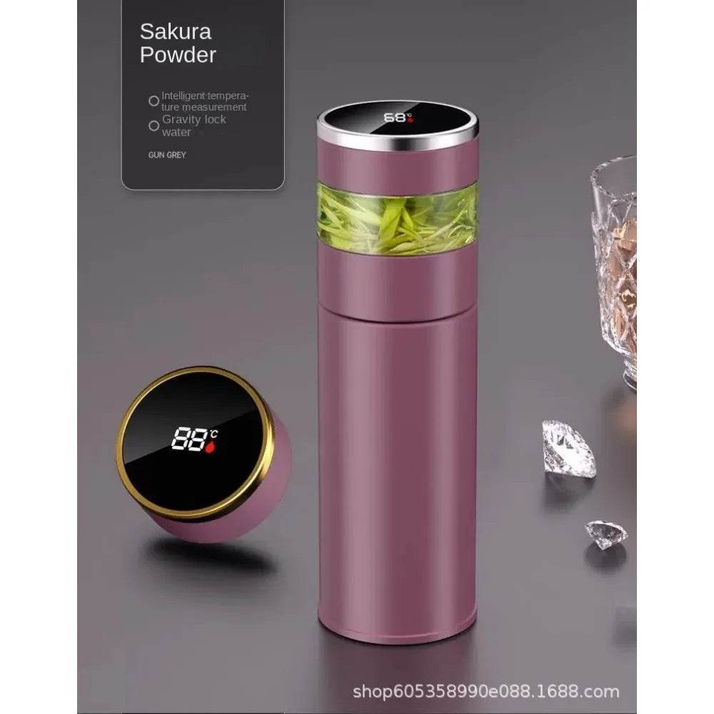 Smart Thermos with Tea Infuser & Temperature Display: Enjoy Perfect Tea On-the-Go (450ml)