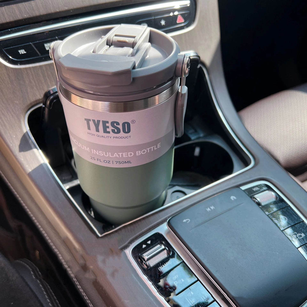Double-Insulated Stainless Steel Travel Mug: Keep Drinks Hot or Cold On-the-Go - Stylemein