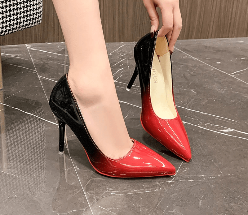10cm Gradient Stiletto Heels – Pointed Toe Party Pumps for Women - Stylemein