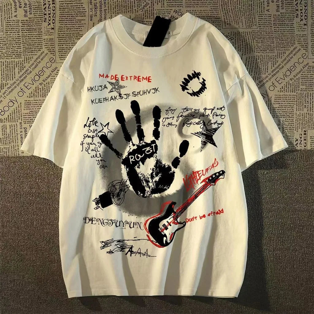Unisex Round Neck T-Shirt – Casual Short Sleeve Summer Streetwear