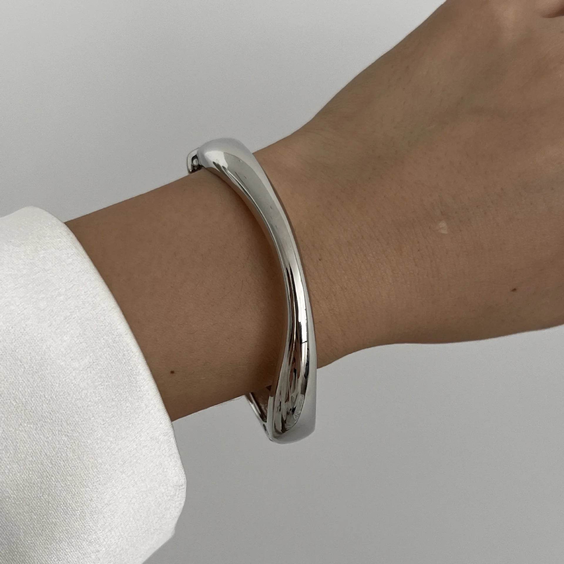 Stylemein - Vintage Metal Cuff Bangles – Geometric Punk Bracelets for Women & Men