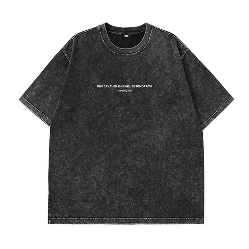 Fierce & Carefree - Vintage Oversized Graphic Tee with Multi Print for Ultimate Summer Vibes - Stylemein