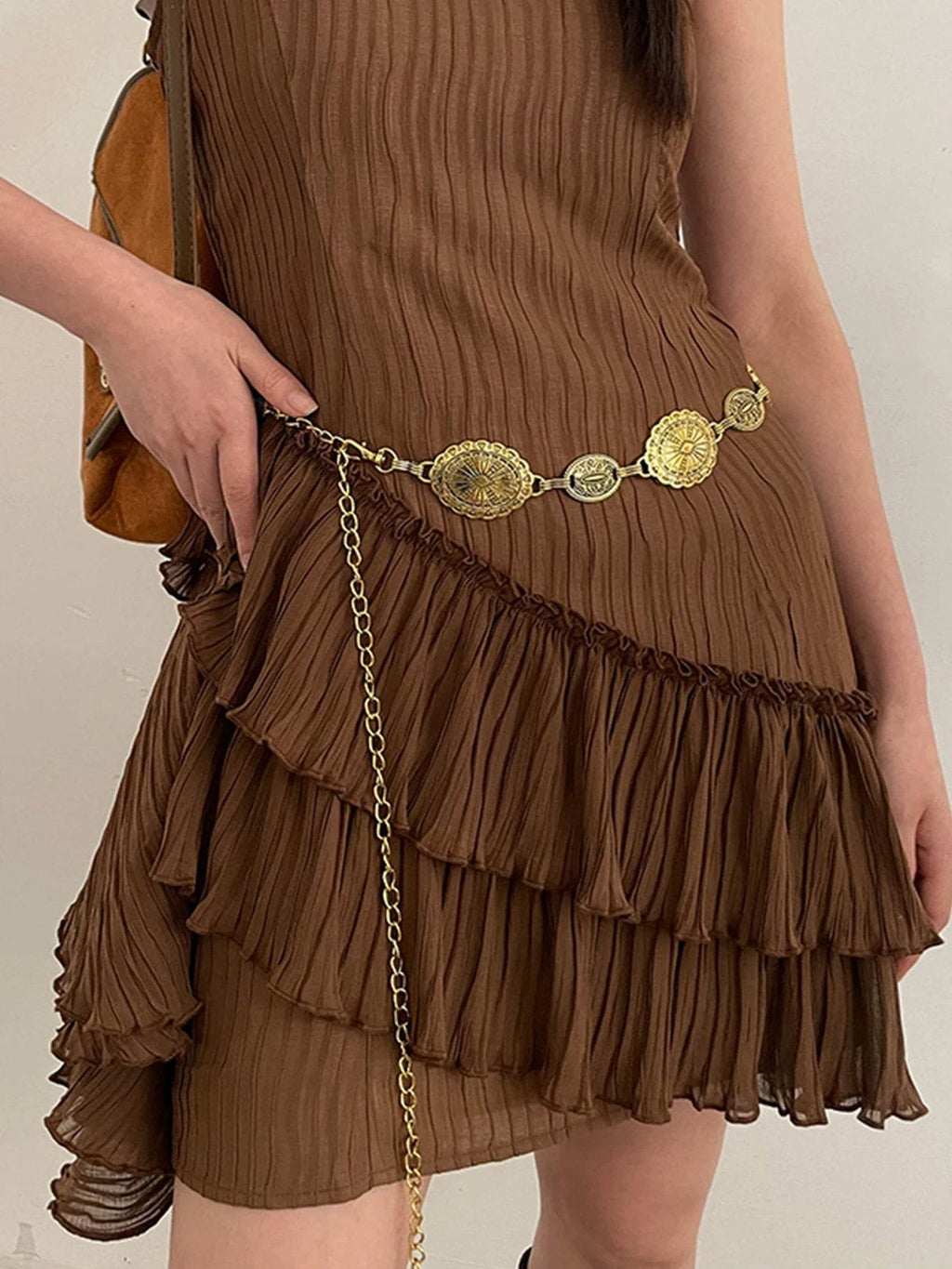 Bohemian Silver Waist Chain: Retro Ethnic Style Belt for Women - Stylemein