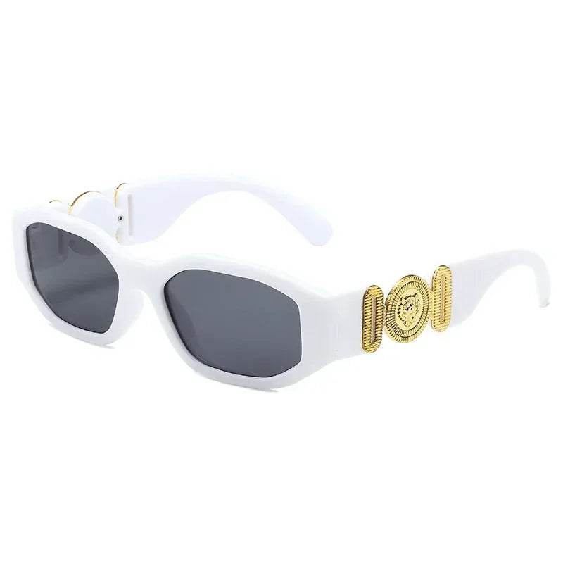Stylemein - Retro Irregular Square Sunglasses – Small Frame UV400 Shades for Women & Men