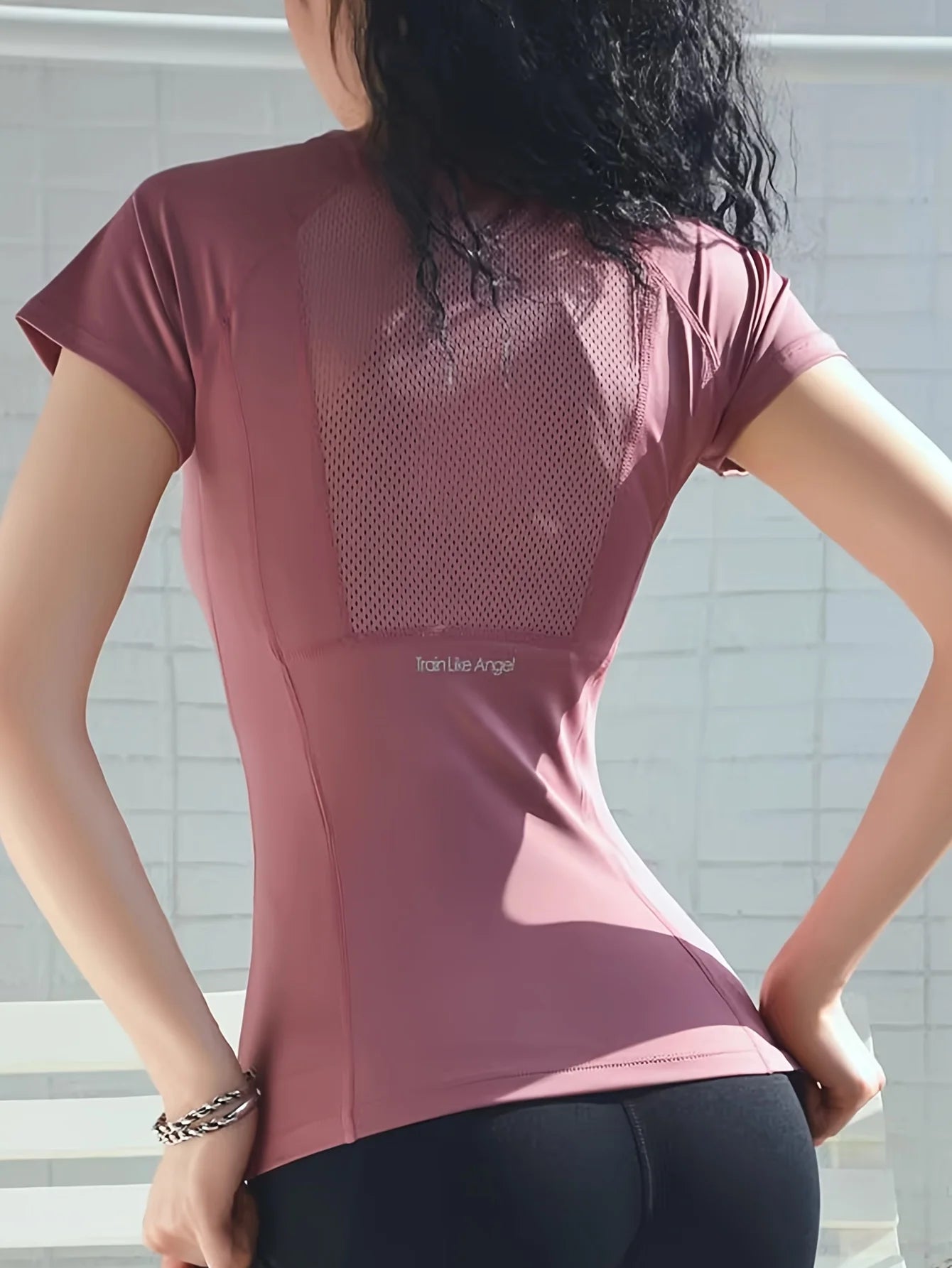 Sports T-Shirt – Summer Breathable Quick-Dry Fitness Top with Beauty Back Design