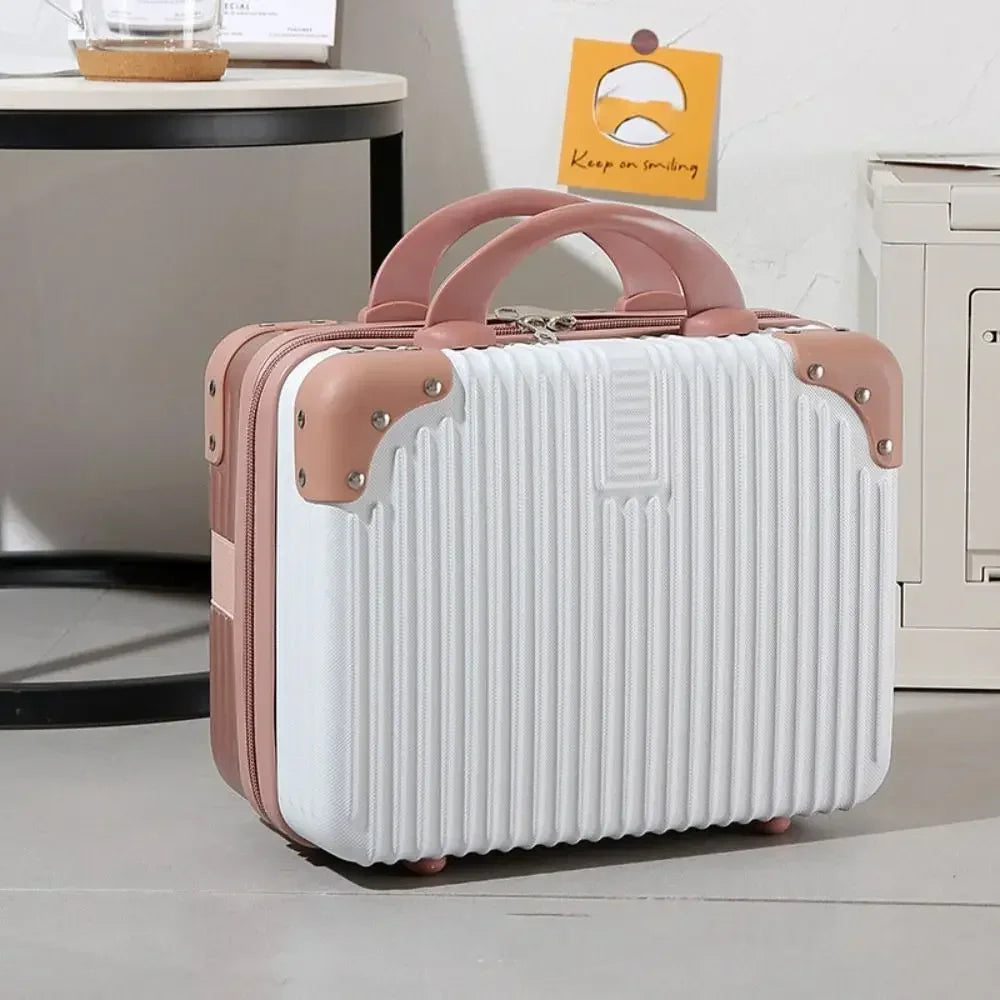 Mini Travel Suitcase 14" – Hard Shell Makeup & Cosmetic Case
