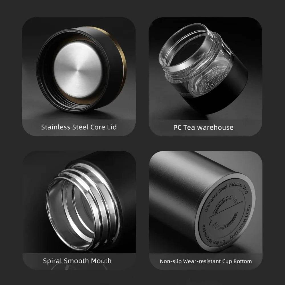 Smart Thermos with Tea Infuser & Temperature Display: Enjoy Perfect Tea On-the-Go (450ml)
