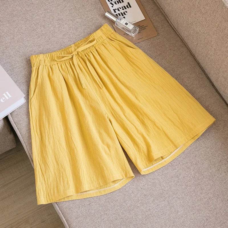 Short skirt | Embroidery Elastic Waist Korean Style Short skirt | Colorful Simple Oversize Female Trousers - Stylemein