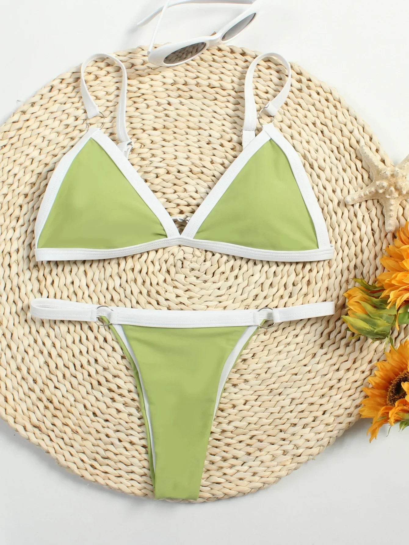 Sexy Bikini Set Beachwear Two Piece Set Summer Thong Bathing Suit Brazilian Swimsuit - Stylemein