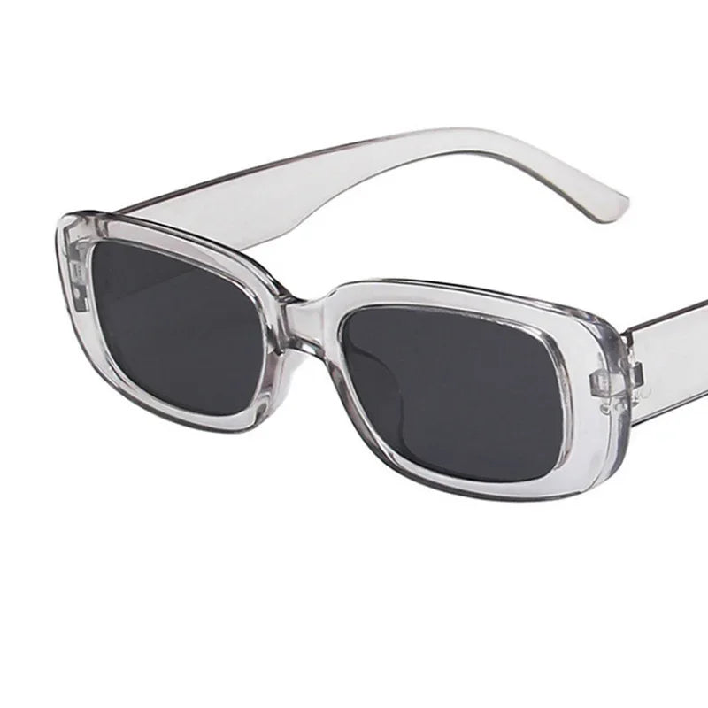 Vintage Small Rectangle Sunglasses – Retro Square Eyewear for Women with Anti-Glare UV Protection
