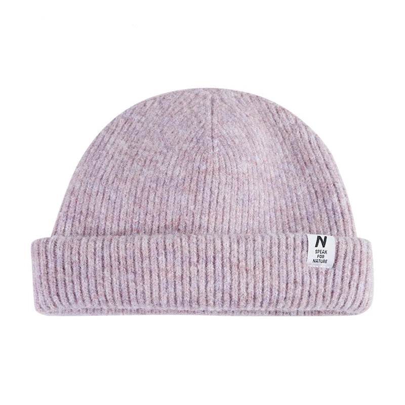 Warm Winter Knitted Beanie with Flower Detail: Ideal for Hiking & Winter Adventures - Stylemein