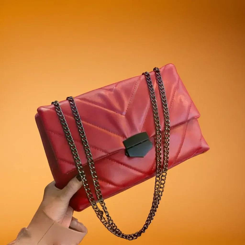 Chain Crossbody Purse | Ladies Designer Handbags | Leather Clutch - Stylemein