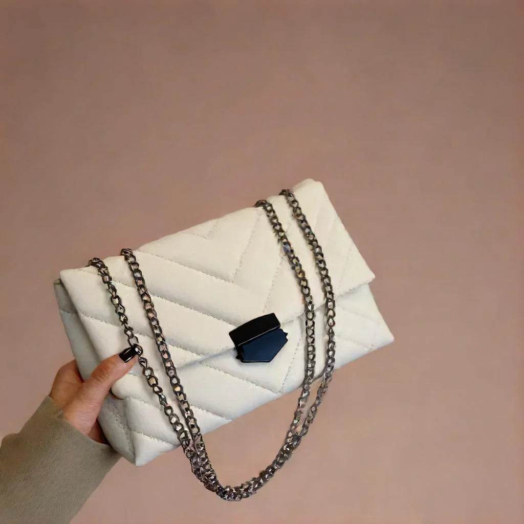 Chain Crossbody Purse | Ladies Designer Handbags | Leather Clutch - Stylemein