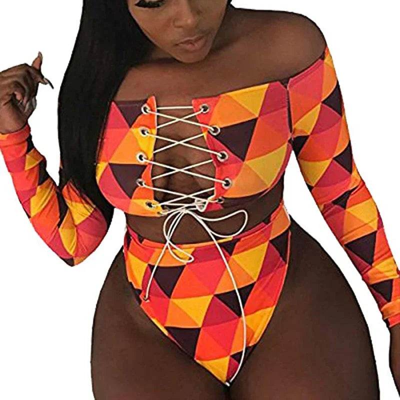 Sexy Backless High Waist Micro Bikini Swimsuit for Women - Stylemein