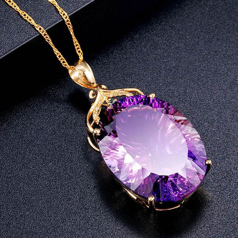 Stylemein – Amethyst Crystal Necklace | Natural Gemstone Pendant - Stylemein