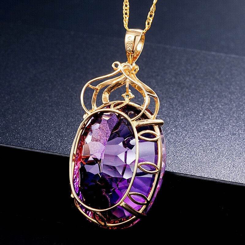 Stylemein – Amethyst Crystal Necklace | Natural Gemstone Pendant - Stylemein