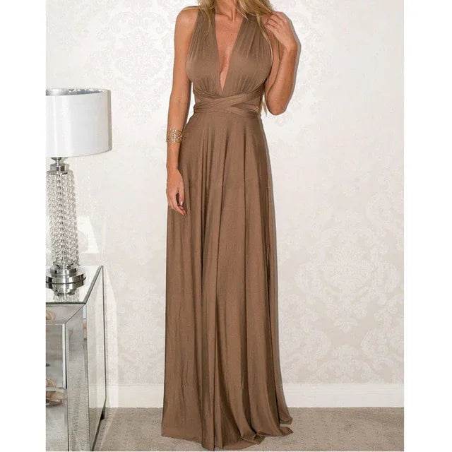 Stylemein - Backless Maxi Dress | Halter Dress - Stylemein
