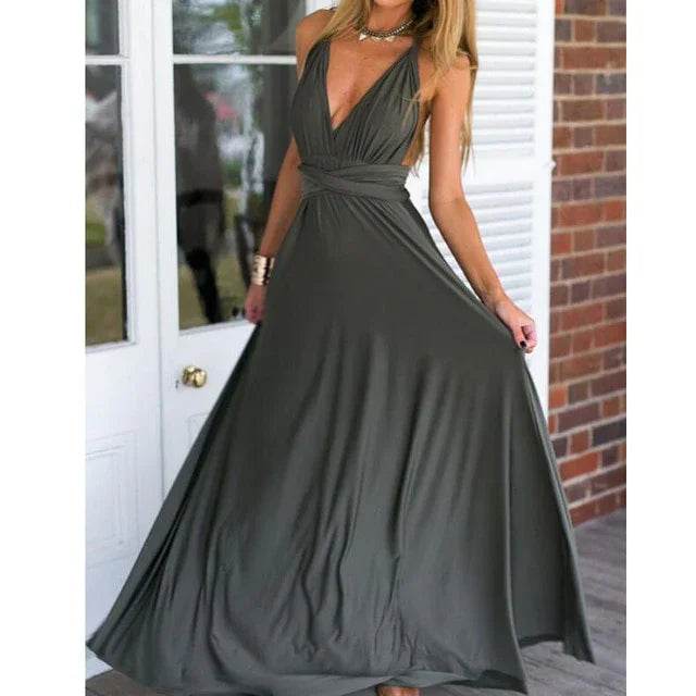 Stylemein - Backless Maxi Dress | Halter Dress - Stylemein