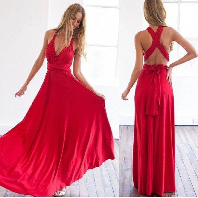Stylemein - Backless Maxi Dress | Halter Dress - Stylemein