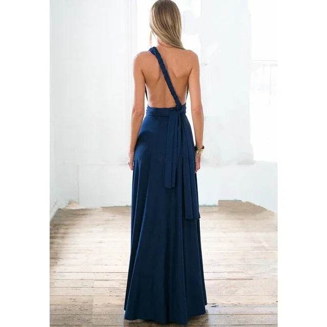 Stylemein - Backless Maxi Dress | Halter Dress - Stylemein