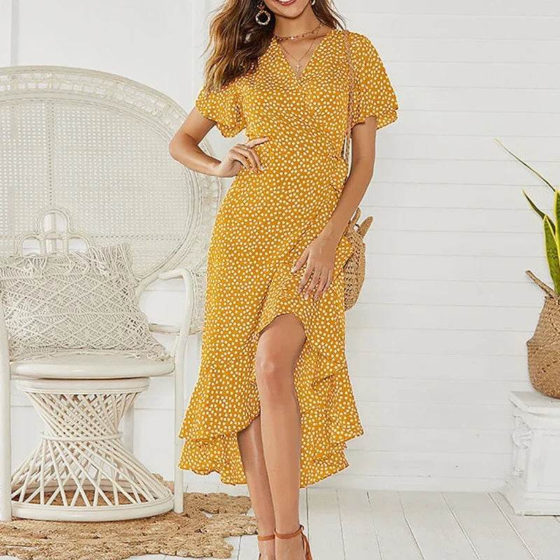 Stylemein - Cut Out Maxi Dress | Tiers Maxi Dress - Stylemein