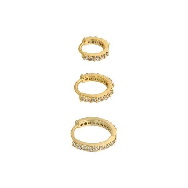 Stylemein – Huggie Hoop Earring Set Minimalist Hoop Earrings - Stylemein