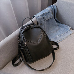 small leather bag black
