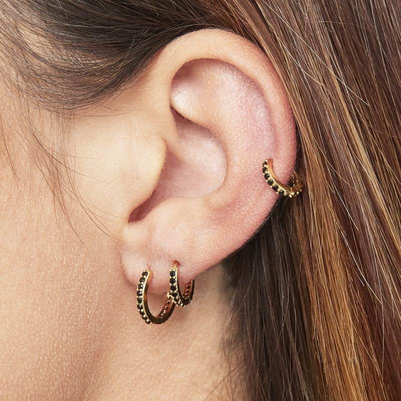 Stylemein – Huggie Hoop Earring Set Minimalist Hoop Earrings - Stylemein