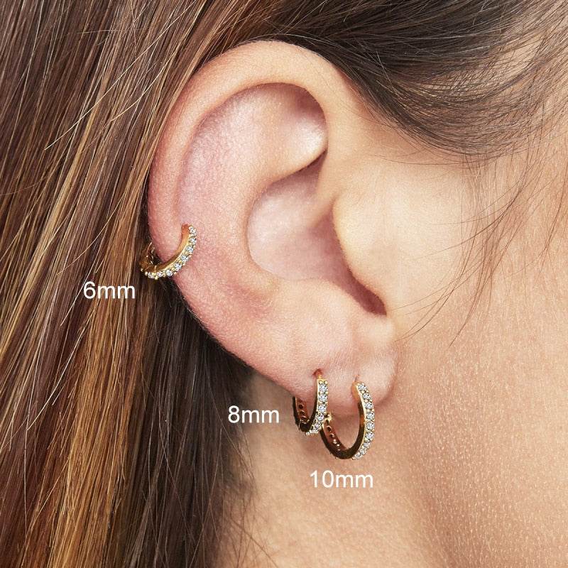 Stylemein – Huggie Hoop Earring Set Minimalist Hoop Earrings - Stylemein