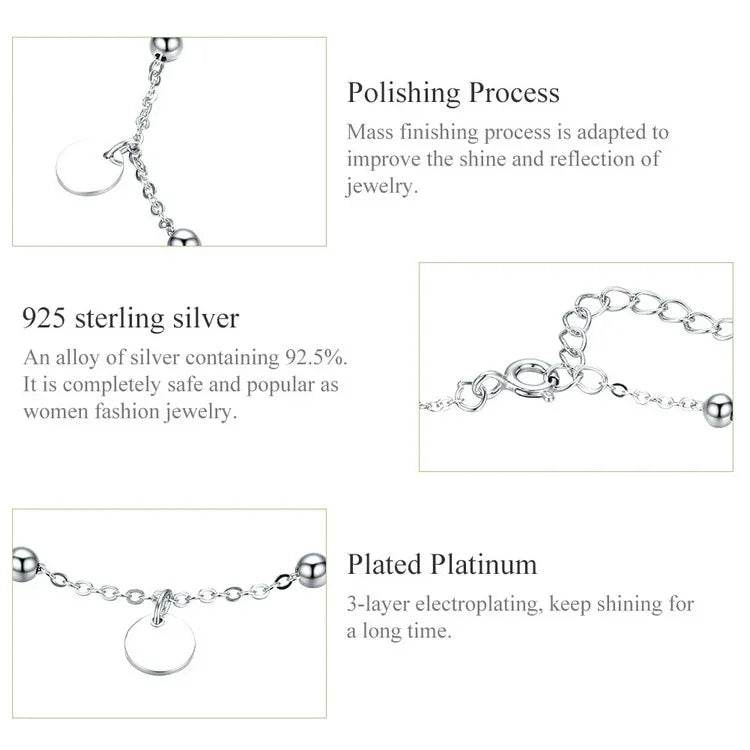 Stylemein - Silver Anklets For Women | Silver Anklet Chain - Stylemein