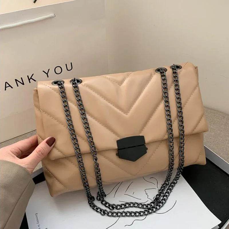 Chain Crossbody Purse | Ladies Designer Handbags | Leather Clutch - Stylemein