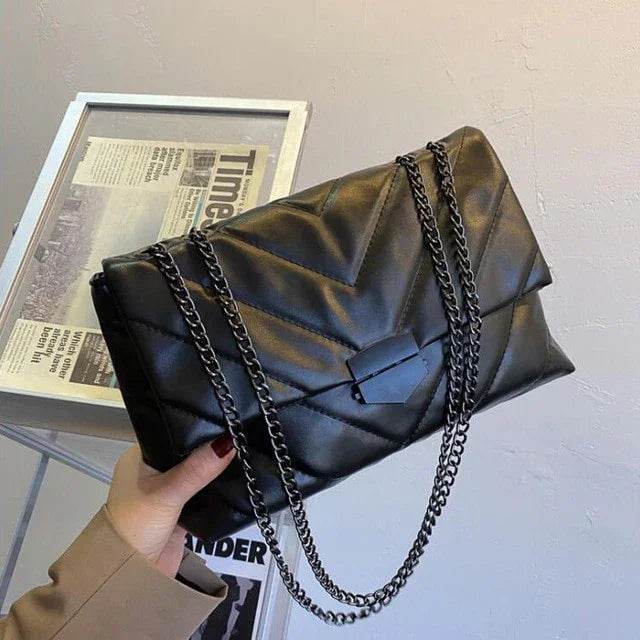 Chain Crossbody Purse | Ladies Designer Handbags | Leather Clutch - Stylemein