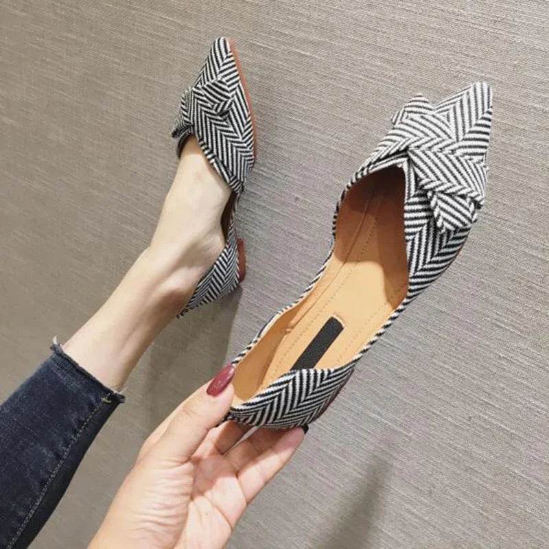 Fashion Flats for Women | Spring Summer Boat Shoes | Pointed toe Casual Slip-on Shoes | Elegant Ladies Footwear - Stylemein